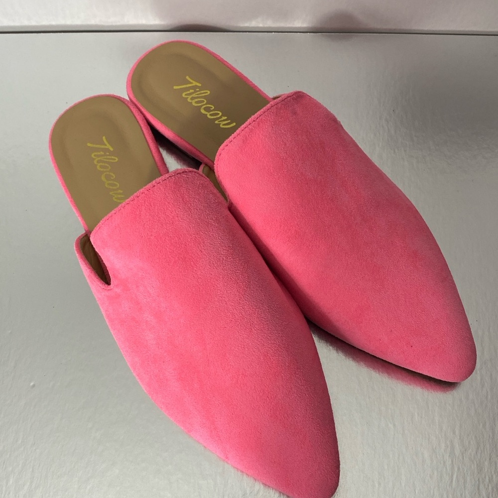 Tilocow Women's Hot Pink Mules